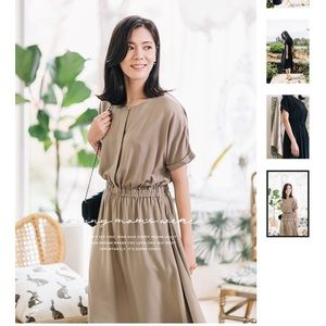 Konny Simple Nursing Dress beige Small